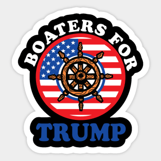 Boaters for trump 2020 election Sticker